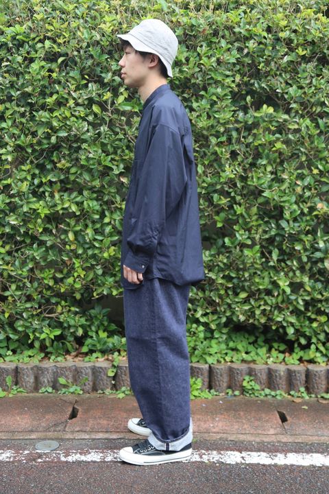 Graphpaper 2019A/W Broad Band Collar Oversized Shirt.Style.2019.7.21.