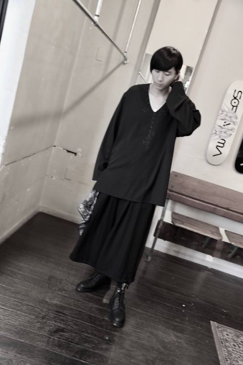 Yohji Yamamoto R-ハンド刺繍シャツスタイル.2019.7.31.