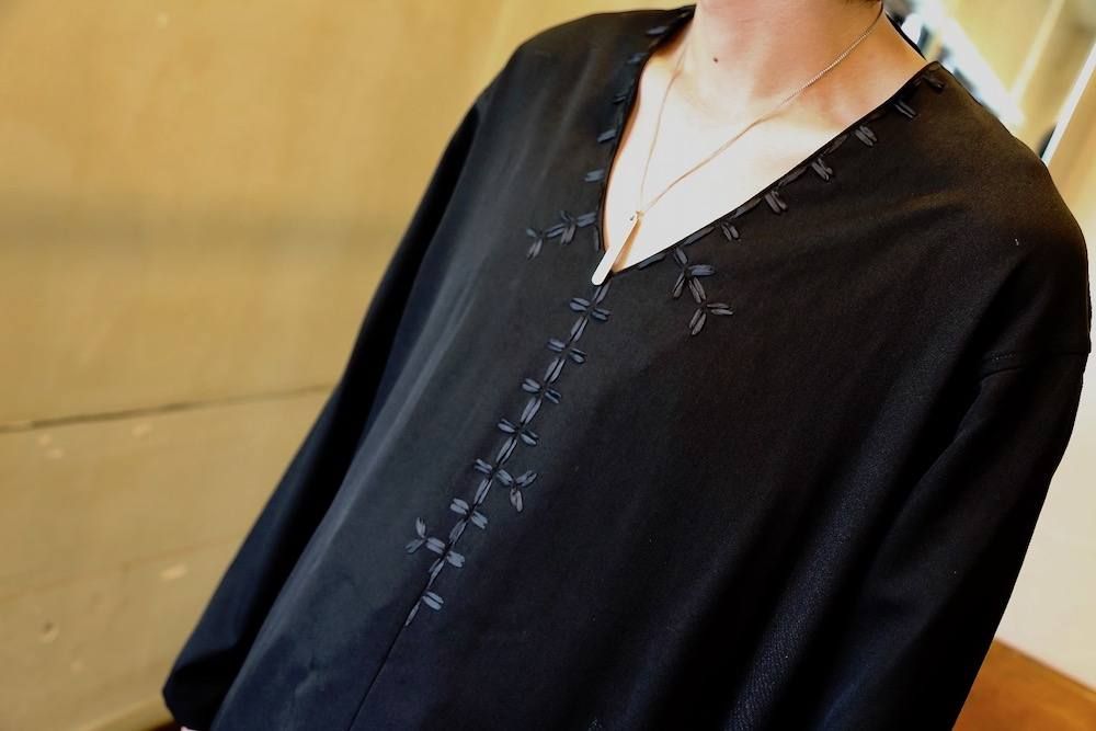 Yohji Yamamoto R-ハンド刺繍シャツスタイル.2019.7.31.