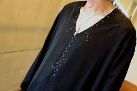 Yohji Yamamoto R-ハンド刺繍シャツスタイル.2019.7.31.