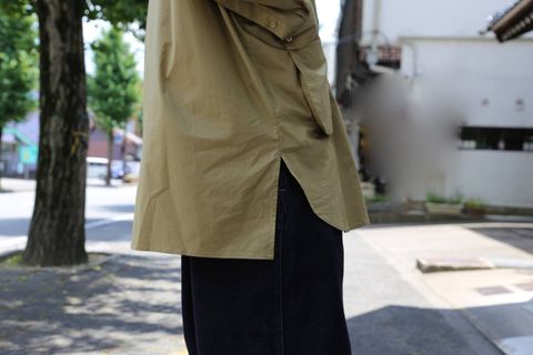 Dulcamara(ドゥルカマラ)スタンドカラーポケットシャツ"SAND YELLOW"Style.2019.7.31.