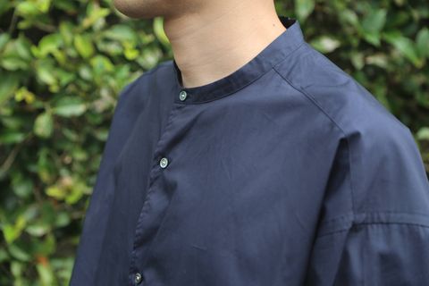 Graphpaper 2019A/W Broad Band Collar Oversized Shirt.Style.2019.7.21.