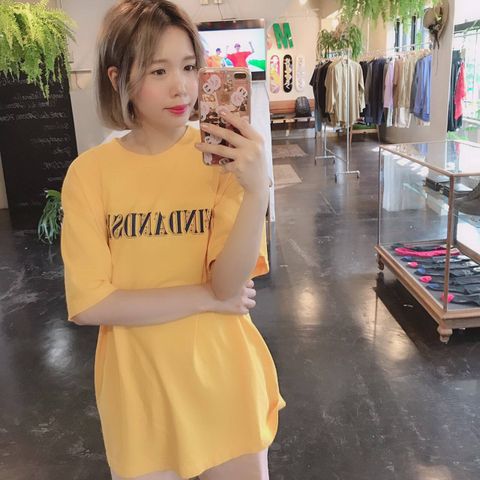 WIND AND SEA(ウィンダンシー) ORNAMENT TEE"YELLOW"Style.2019.7.31.