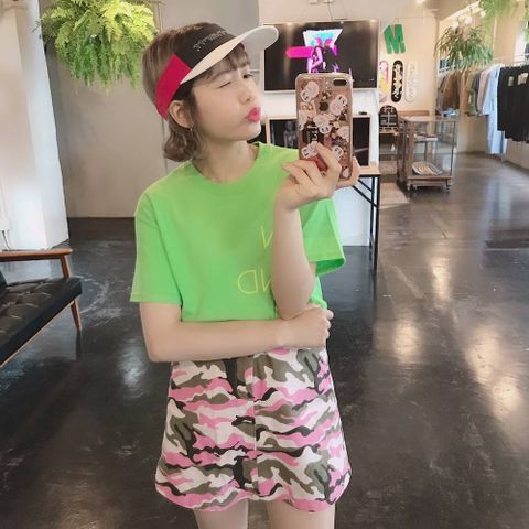 WIND AND SEA CLASSIC logo TEE"FS LIME"スタイル.2019.7.15.