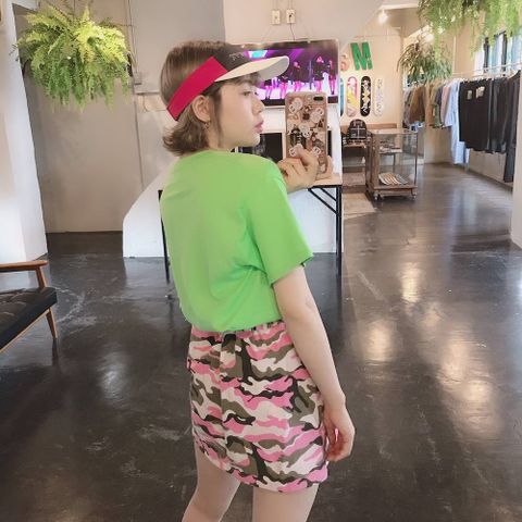 WIND AND SEA CLASSIC logo TEE"FS LIME"スタイル.2019.7.15.
