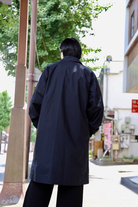 DIGAWEL RAGLAN SLEEVES COAT"BLACK"スタイル.2019.7.27.