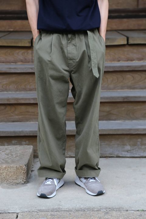 Graphpaper Military Cloth Belted Pants"KHAKI"Style.2019.7.31.