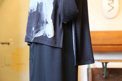 yohji yamamoto 丸長ロング犬と女PT Style.2019.7.12.