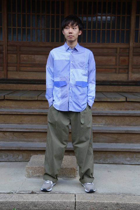 Graphpaper Military Cloth Belted Pants"KHAKI"Style.2019.7.31.