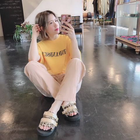 WIND AND SEA(ウィンダンシー) ORNAMENT TEE"YELLOW"Style.2019.7.31.