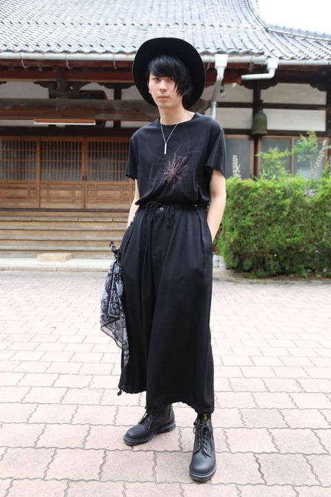 yohji yamamoto 半袖蜘蛛柄Tシャツ Style.2019.7.12.