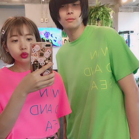 WIND AND SEA CLASSIC logoTシャツペアスタイル.2019.7.20.