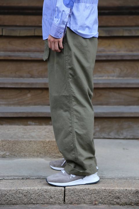 Graphpaper Military Cloth Belted Pants"KHAKI"Style.2019.7.31.