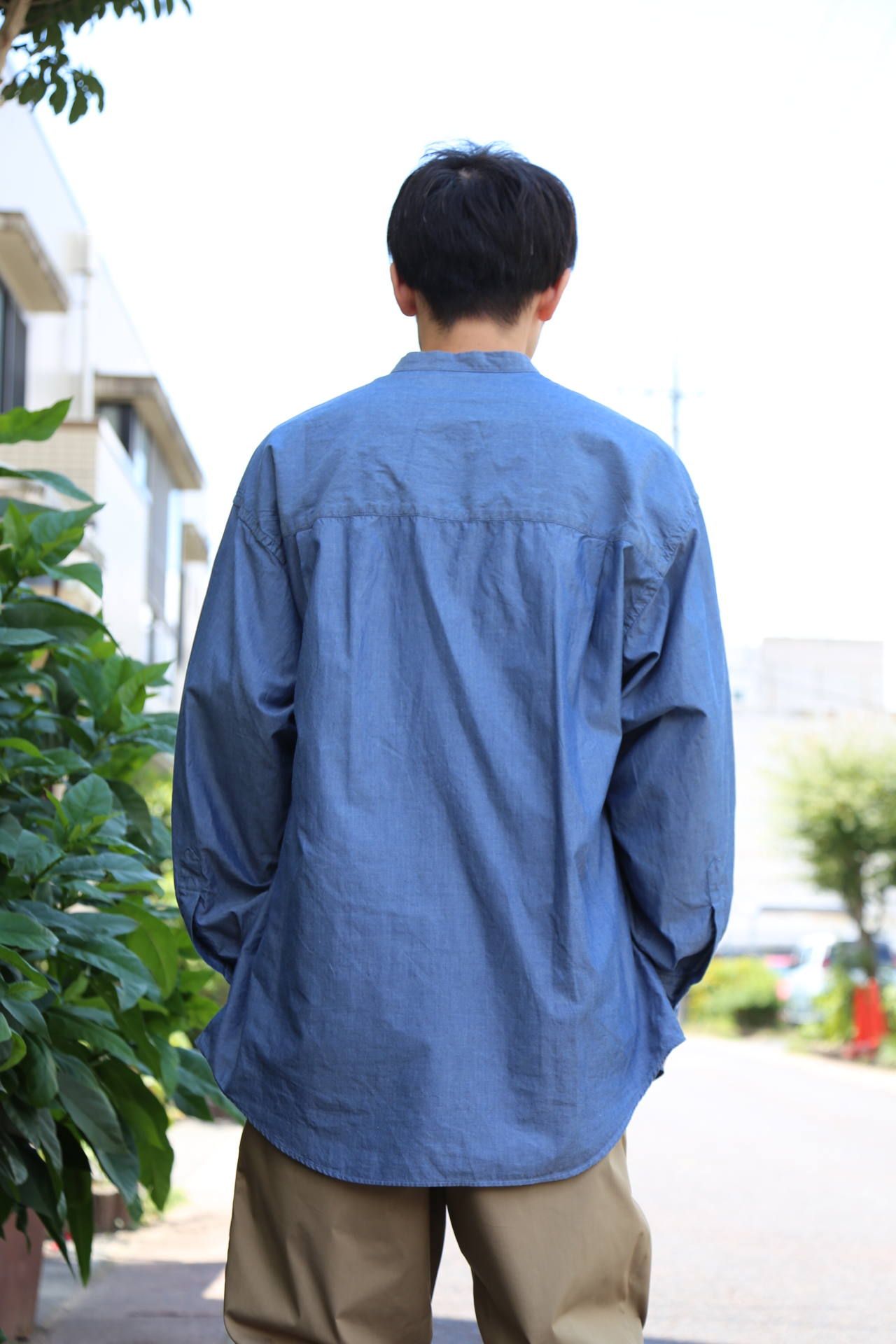 Graphpaper(グラフペーパー) Dungaree Band Collar Oversized