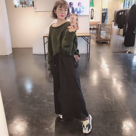 sulvamレイヤードスカートパンツスタイル.2019.7.07.