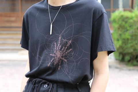 yohji yamamoto 半袖蜘蛛柄Tシャツ Style.2019.7.12.
