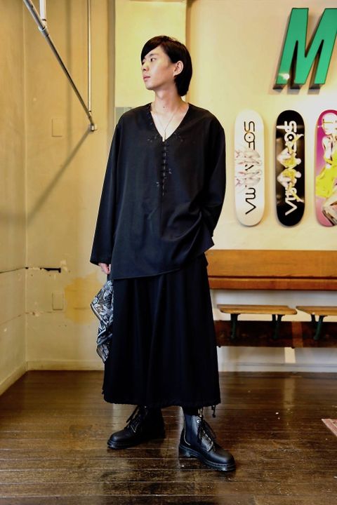 Yohji Yamamoto R-ハンド刺繍シャツスタイル.2019.7.31.