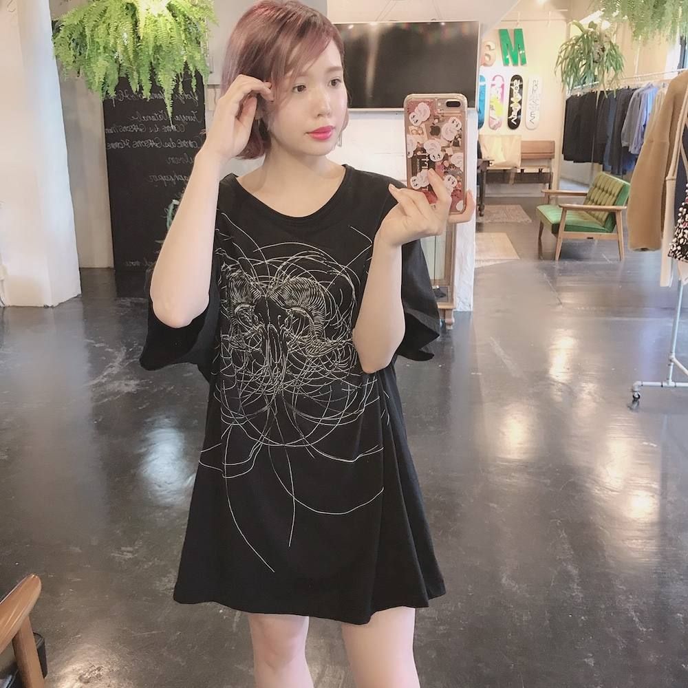 Yohji Yamamoto バッファロー柄半袖Tシャツスタイル.2019.8.7.