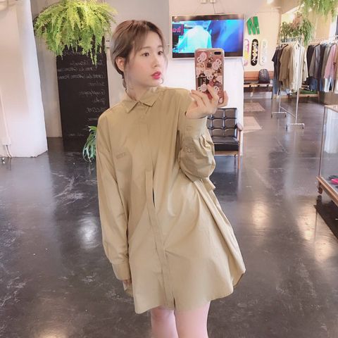 Dulcamara トレンチシャツ"サンドイエロー"Style.2019.8.18.