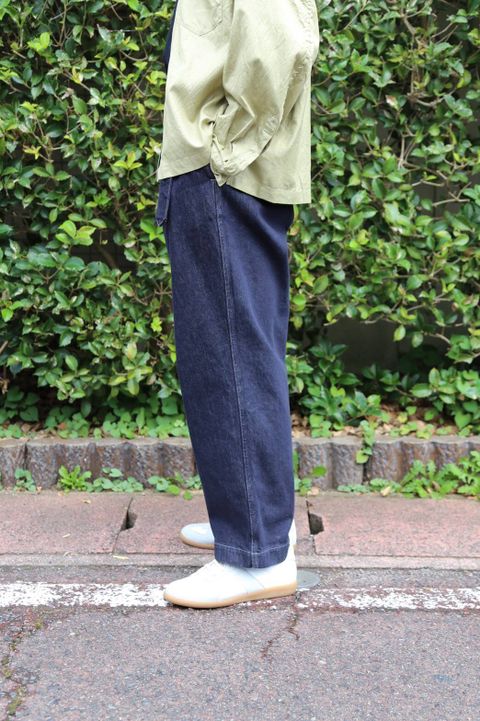 WELLDER Puckering Sleeve Band Collar Shirt"KHAKI"Style.2019.8.5.