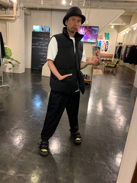 Graphpaper ”Zanter” for Graphpaper Down Vest"BLACK"スタイル.2019.8.30.