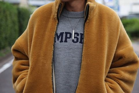 sulvam ファージャケット(fur JKT)"BEIGE"スタイル.2019.8.19.