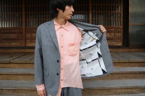 FUTUR×Graphpaper Canonico Jacket"GRAY"スタイル.2019.8.26.