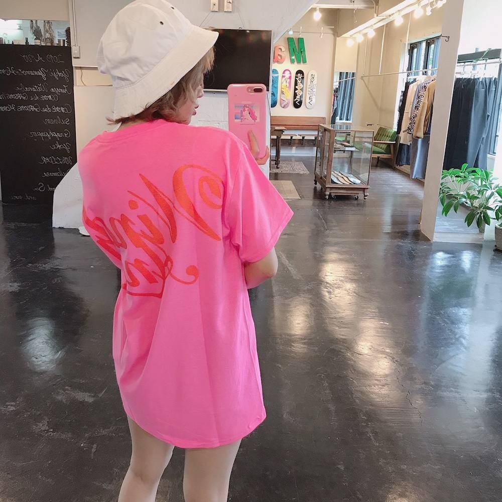 WIND AND SEA GLITTER T-SHIRT"PINK"スタイル.2019.8.26.