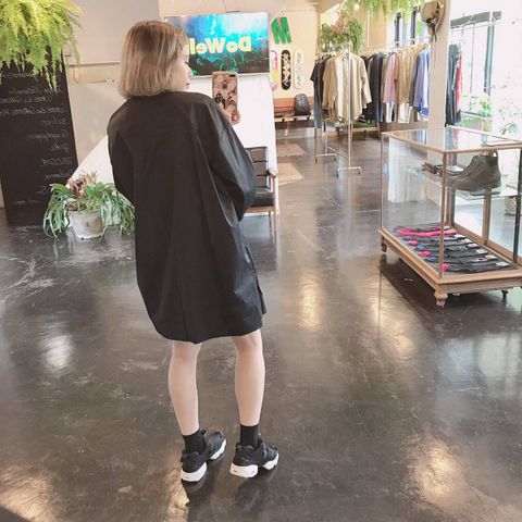 Dulcamara スタンドカラーポケットシャツ"BLACK"Style.2019.8.5.