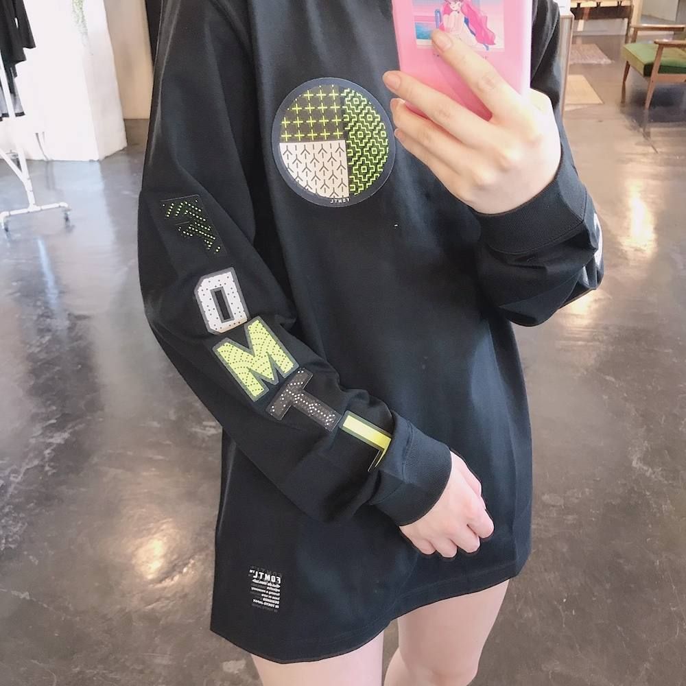 FDMTL CIRCLE SASHIKO L/S TEEスタイル.2019.8.16.