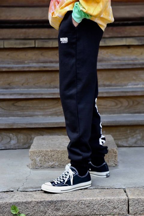 WIND AND SEA SWEAT PANTS JEROME"BLACK"スタイル.2019.8.31.