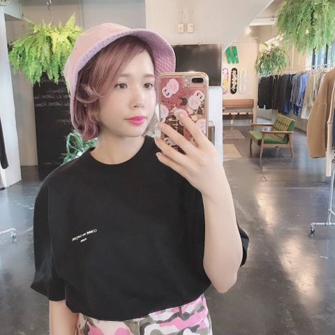 COMME des GARCONS HOMMEロゴTシャツスタイル.2019.8.17.