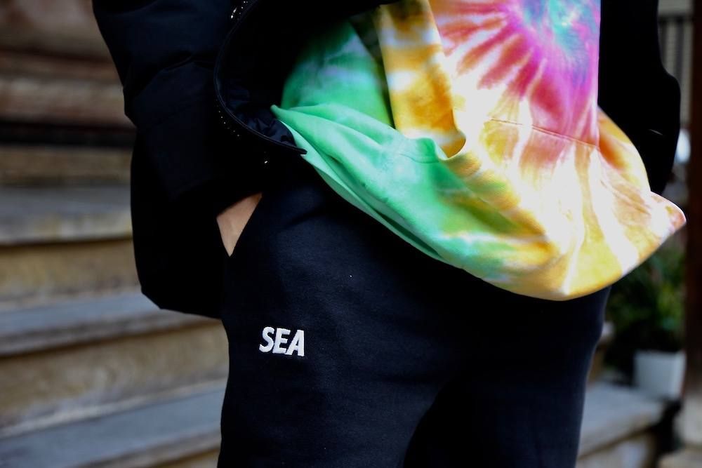 WIND AND SEA SWEAT PANTS JEROME"BLACK"スタイル.2019.8.31.