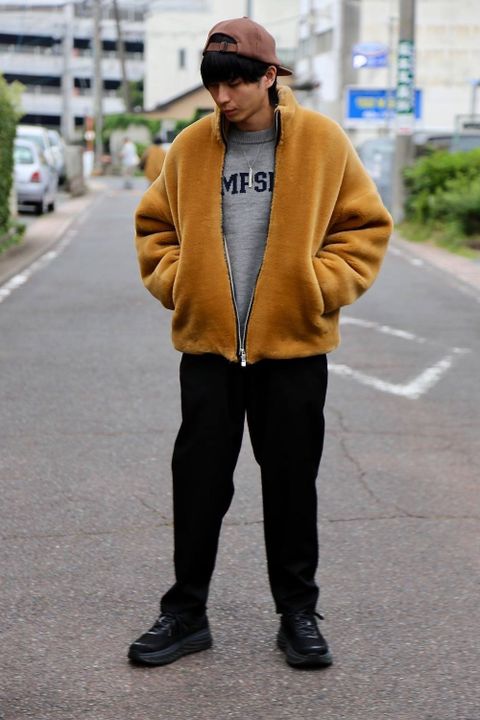 sulvam ファージャケット(fur JKT)"BEIGE"スタイル.2019.8.19.
