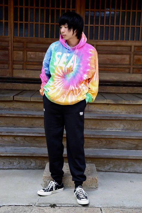 WIND AND SEA SWEAT PANTS JEROME"BLACK"スタイル.2019.8.31.