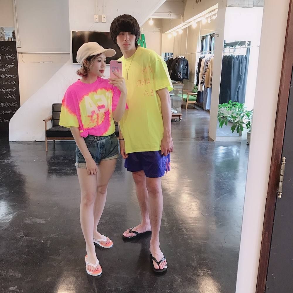 WIND AND SEA TIEDYE"PINK"T-SHIRTスタイル.2019.8.26.