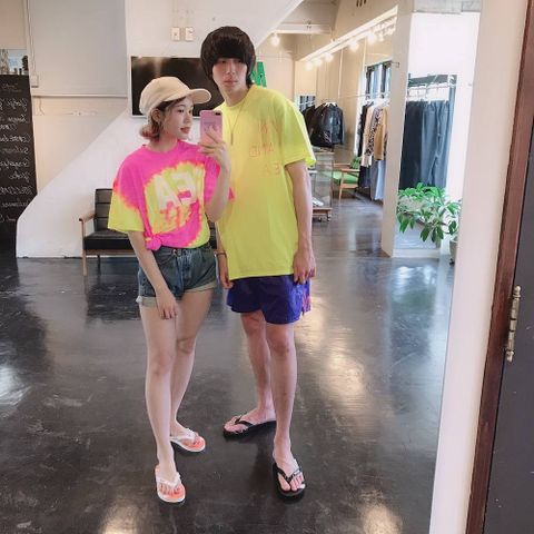 WIND AND SEA TIEDYE"PINK"T-SHIRTスタイル.2019.8.26.