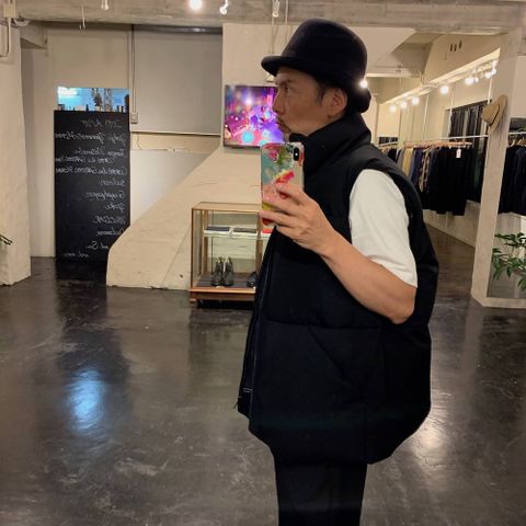 Graphpaper ”Zanter” for Graphpaper Down Vest"BLACK"スタイル.2019.8.30.
