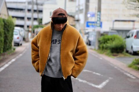 sulvam ファージャケット(fur JKT)"BEIGE"スタイル.2019.8.19.