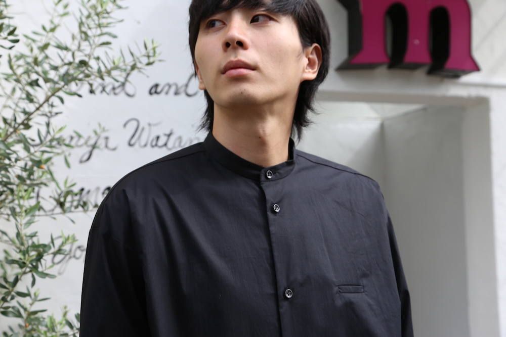 Dulcamara スタンドカラーポケットシャツスタイル.2019.8.11.