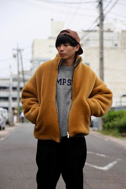 sulvam ファージャケット(fur JKT)"BEIGE"スタイル.2019.8.19.