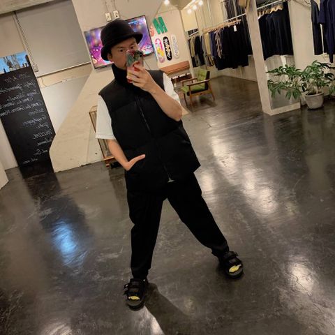 Graphpaper ”Zanter” for Graphpaper Down Vest"BLACK"スタイル.2019.8.30.