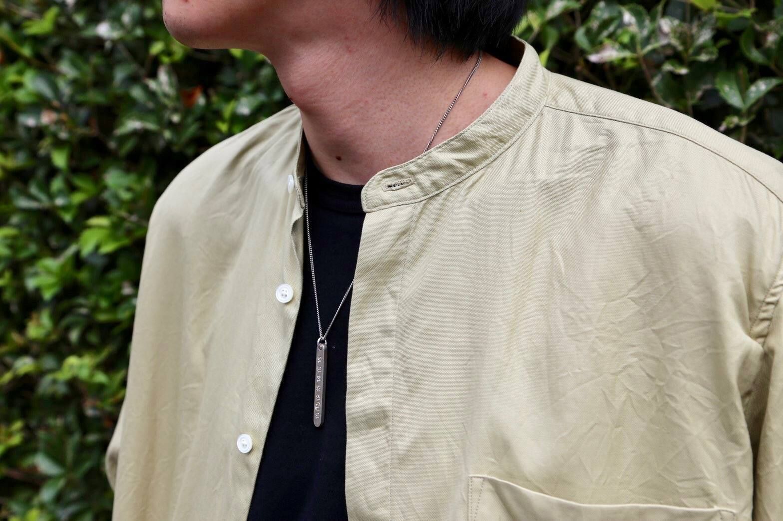 WELLDER Puckering Sleeve Band Collar Shirt"KHAKI"Style.2019.8.5.