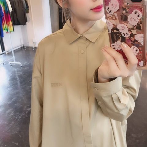 Dulcamara トレンチシャツ"サンドイエロー"Style.2019.8.18.