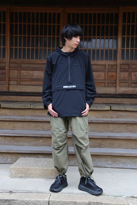 WIND AND SEA  ANORAK PARKA "BLACK"Style.2019.8.18.