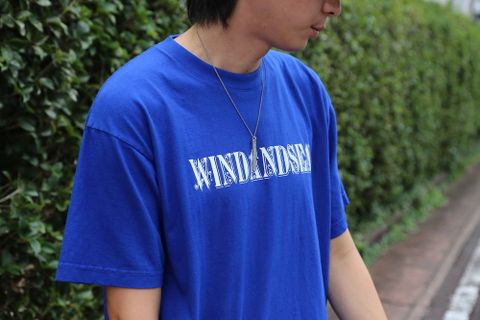 WIND AND SEA ORNAMENT T-SHIRT"BLUE"スタイル.2019.8.22.