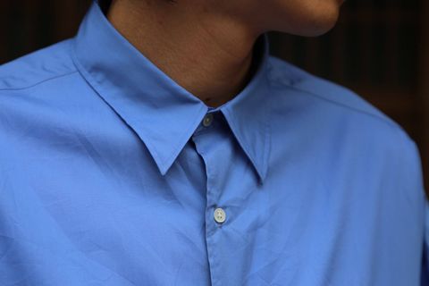 Graphpaper(グラフペーパー)Broad Regular Collar Oversized Shirt"BLUE"Style.2019.8.20.