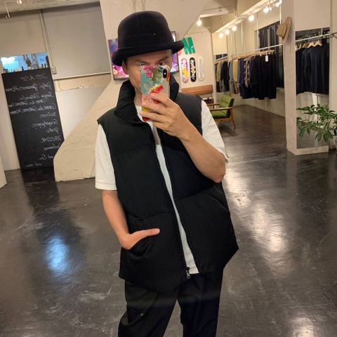 Graphpaper ”Zanter” for Graphpaper Down Vest"BLACK"スタイル.2019.8.30.