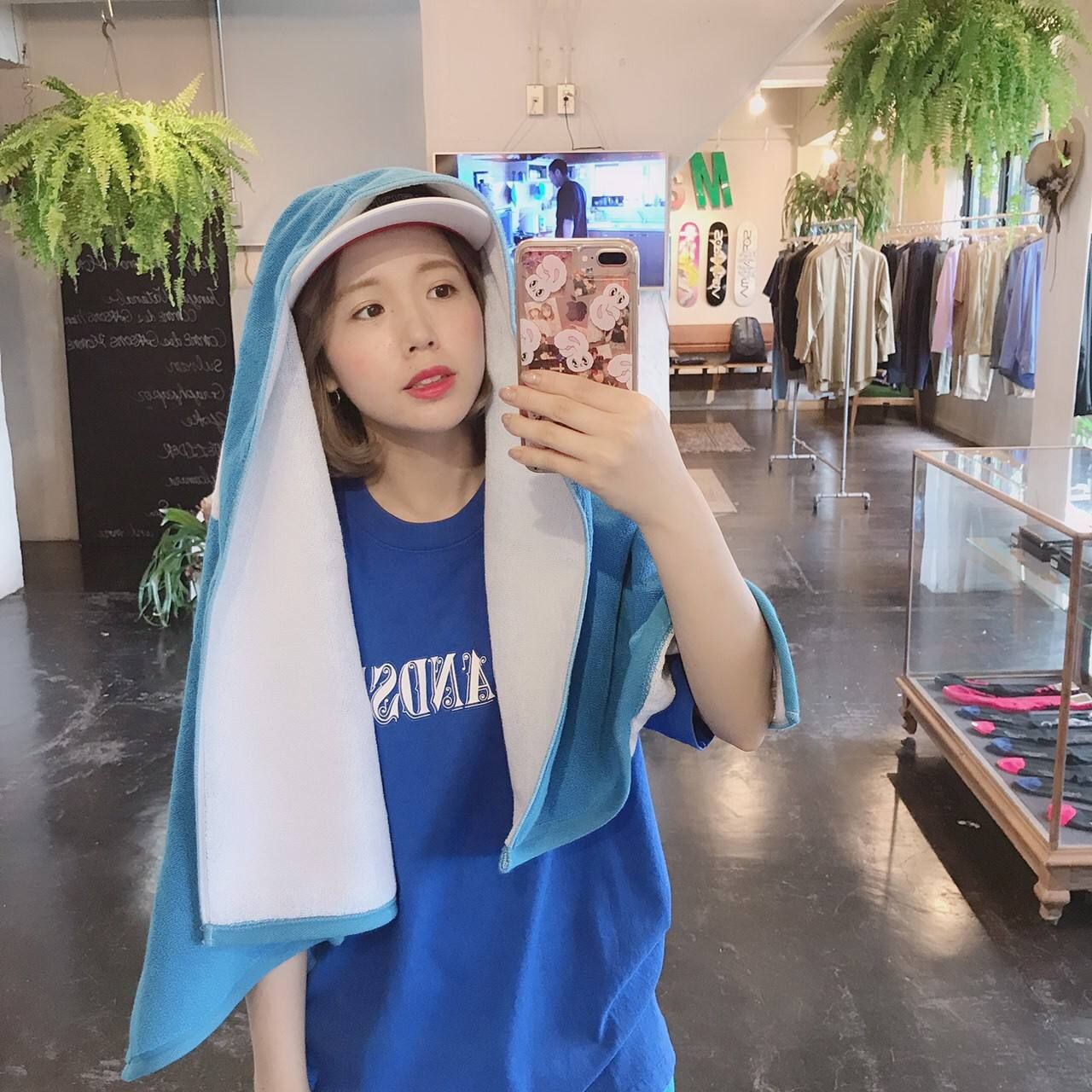 WIND AND SEA T-SHIRT ORNAMENT"BLUE"Style.2019.8.4.