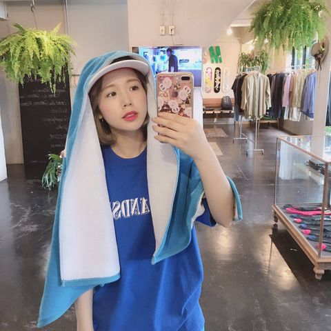 WIND AND SEA T-SHIRT ORNAMENT"BLUE"Style.2019.8.4.